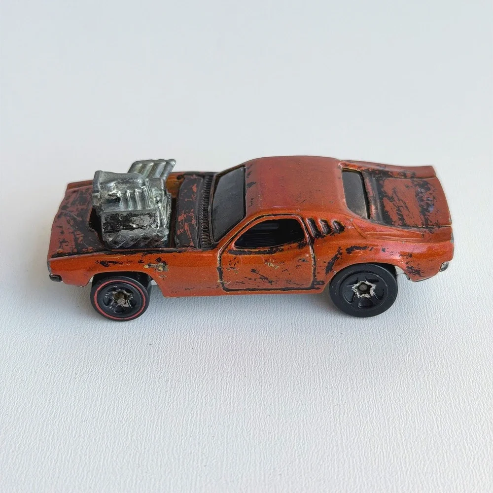 Vintage 1970 Hot Wheels Redline Rodger Dodger Orange Rare Dodge Challenger